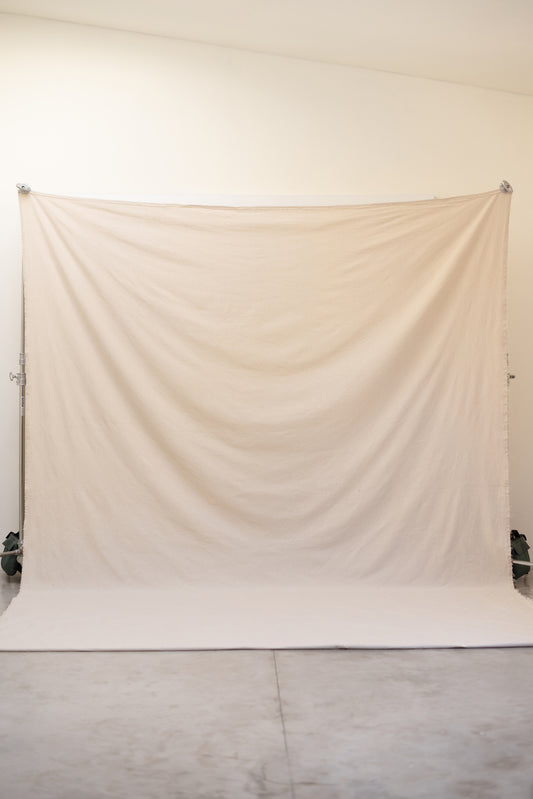 [3x2,25m] Canvas Backdrop Milky White