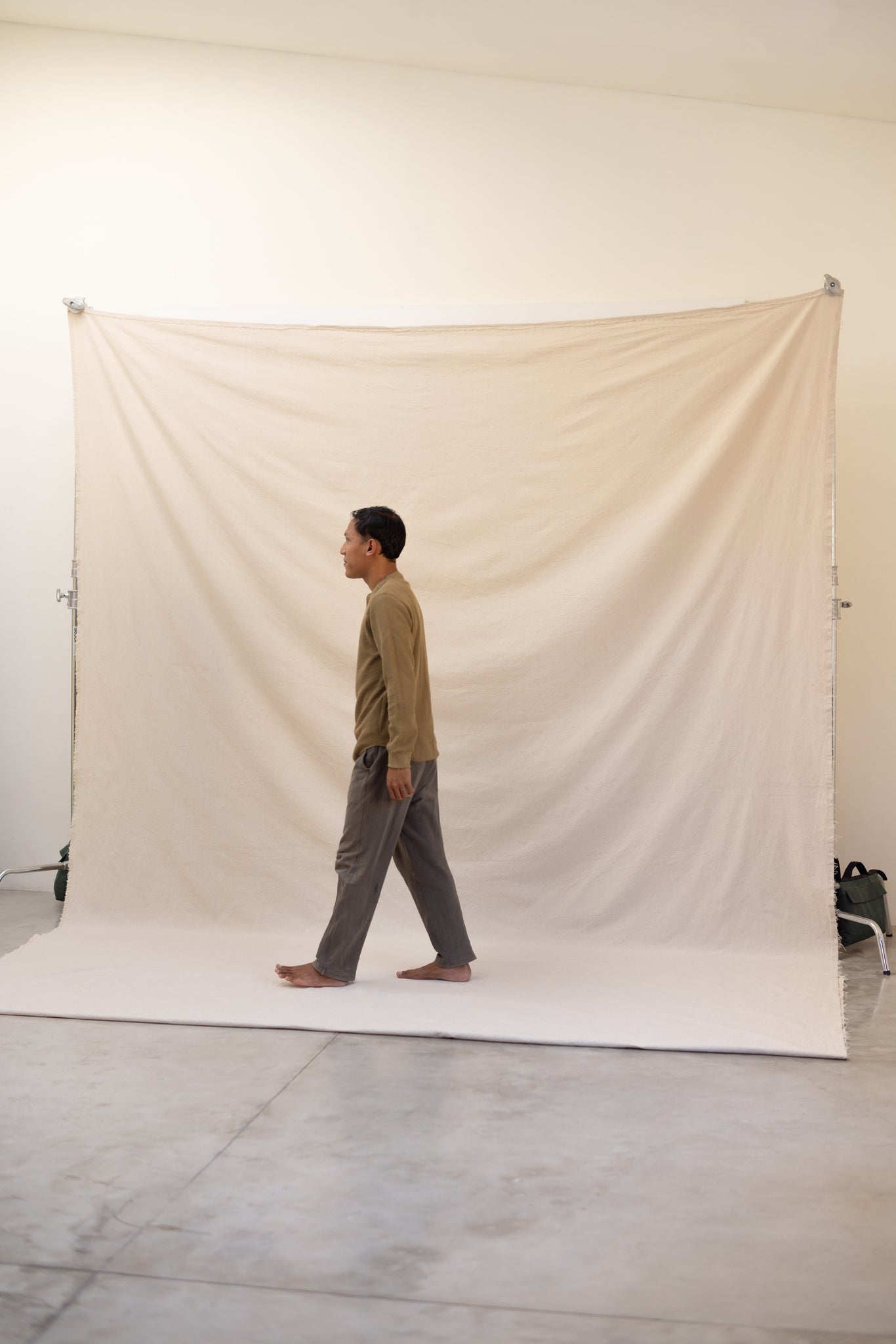 [3x3,5m] Canvas Backdrop Milky White