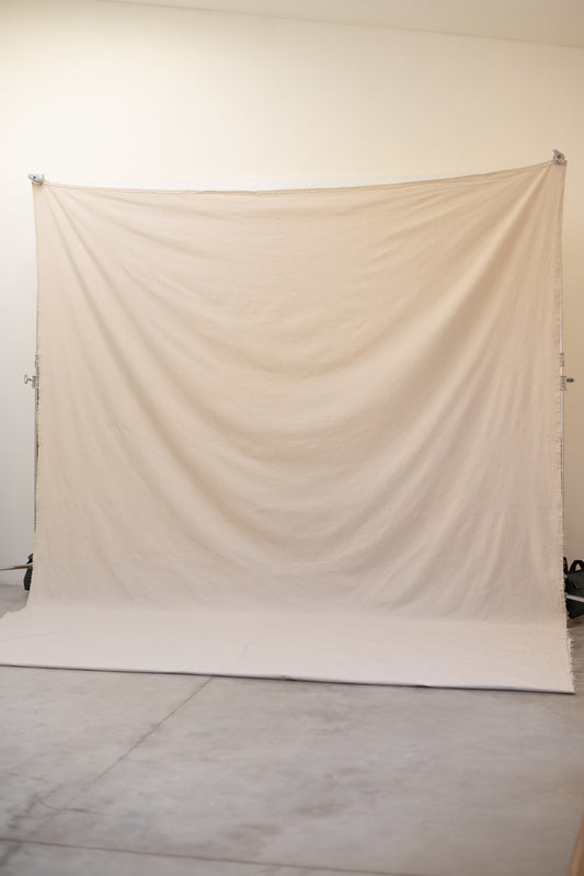 [3x5,5m] Canvas Backdrop Milky White