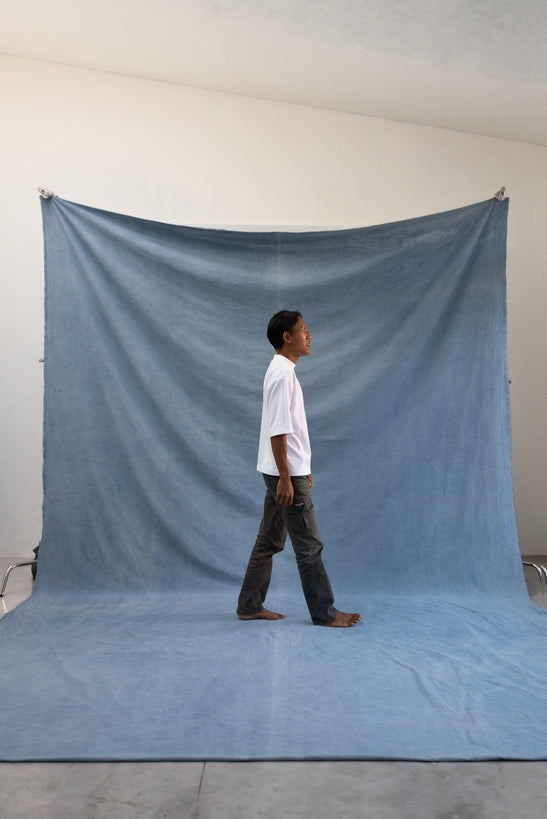 [3x6m] Canvas Backdrop Nile Blue
