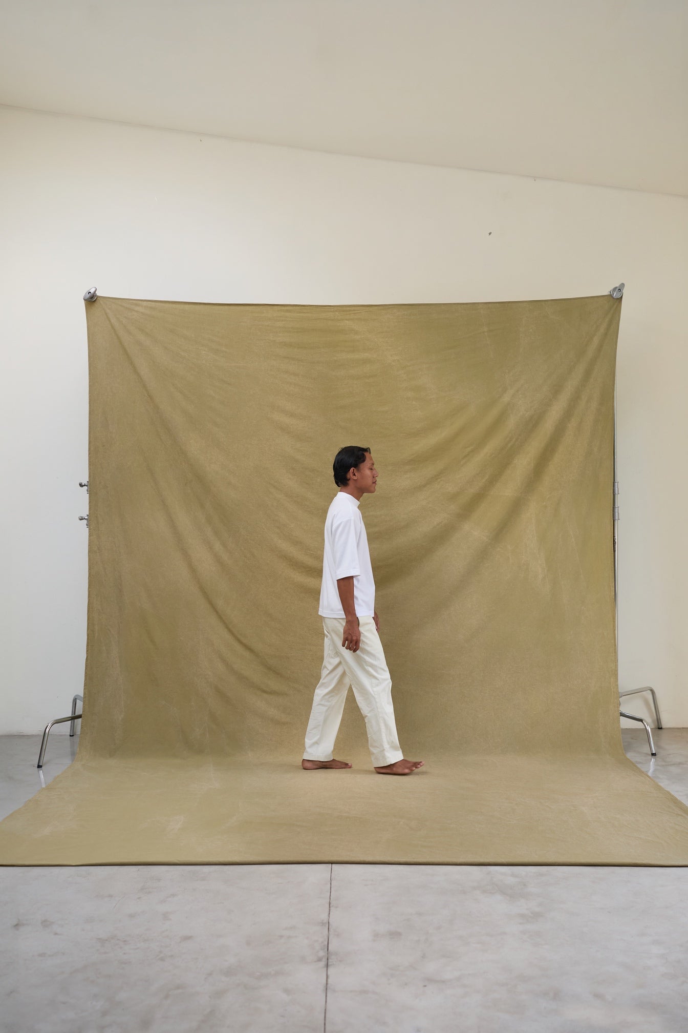 [3x5m] Cotton Backdrop Olive Brown