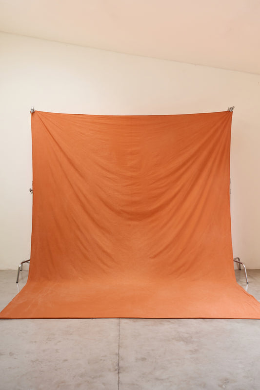 [3x4m] Cotton Backdrop Tangerine