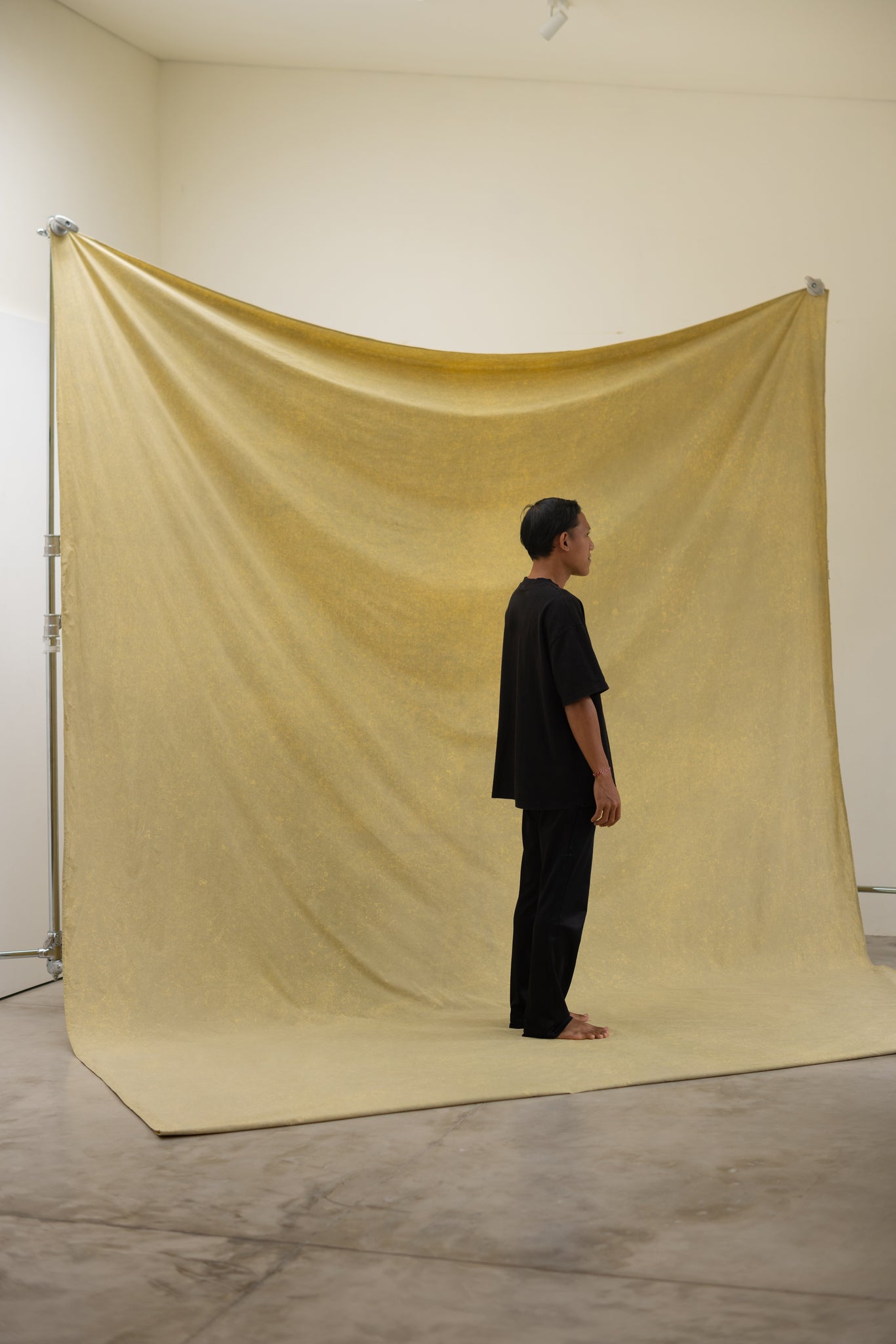 [3x4m] Cotton Backdrop Sulphur Yellow