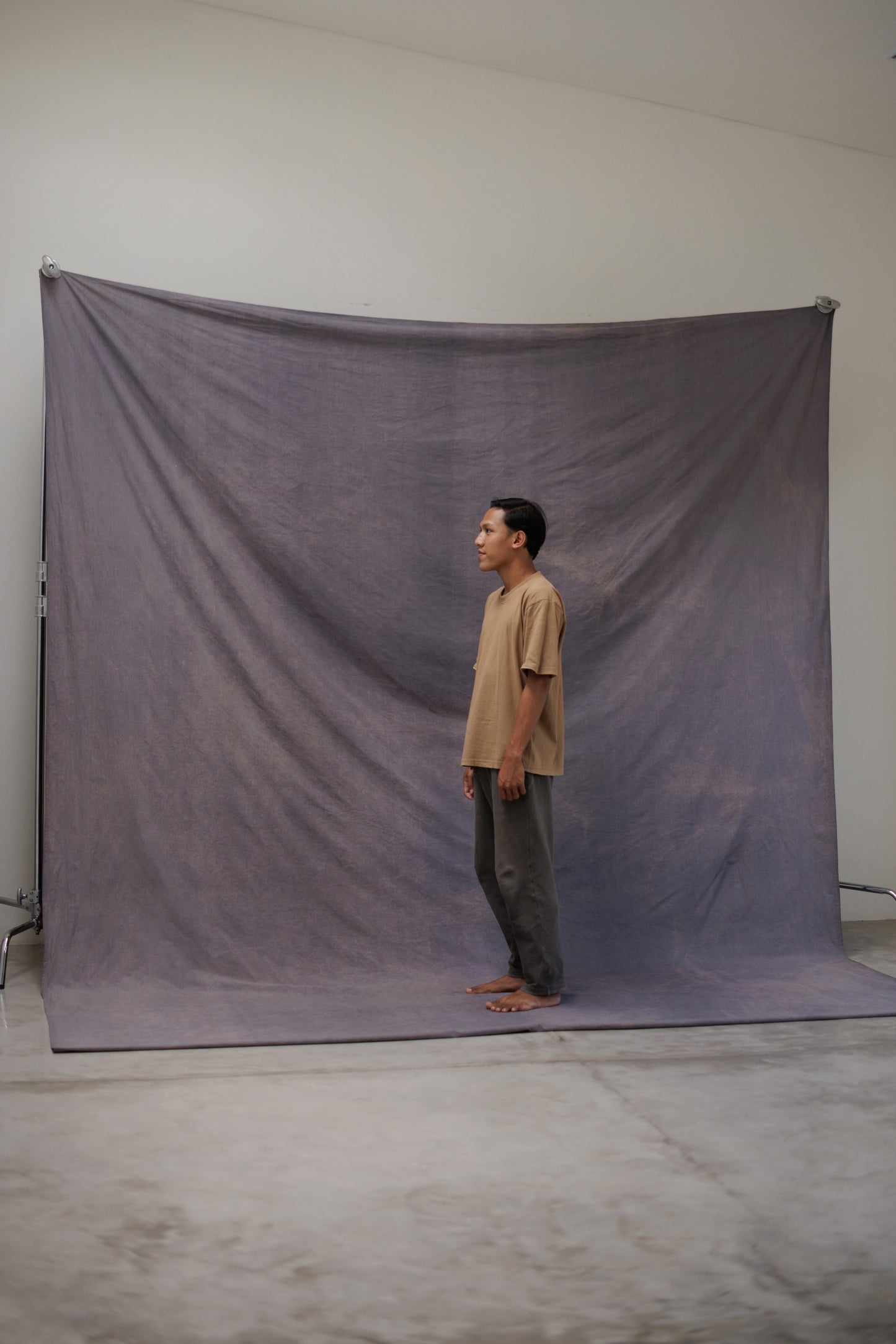[3x5m] Cotton Backdrop Purple Grey
